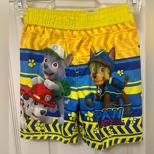 Paw Patrol Boys Yellow Swim Trunks, Size 3T